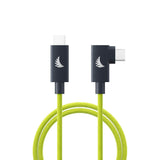 Angelbird UC4SFRAL32 1' USB-C 4.0 Solid Flex Right Angle Cable (Lime)