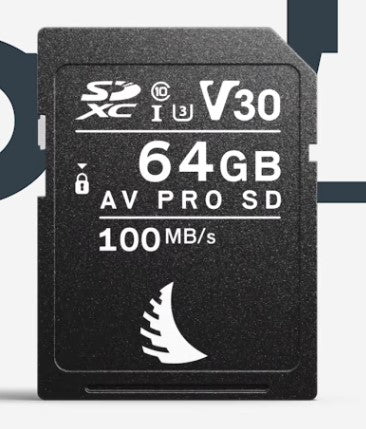 Angelbird AV PRO SD V30 SDXC UHS-I Memory Card, 64GB