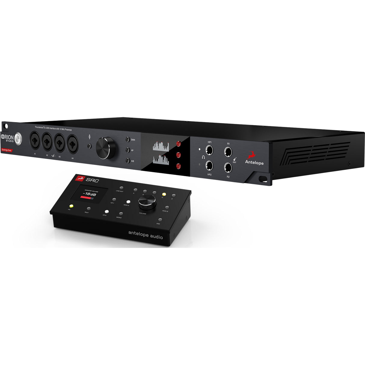 Antelope Audio Orion Studio Synergy Core Audio Interface with SRC Stereo Remote Controller Bundle