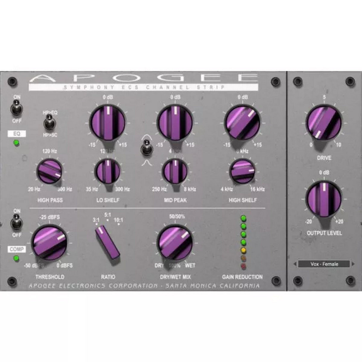 Apogee Symphony ECS Channel Strip Plugin