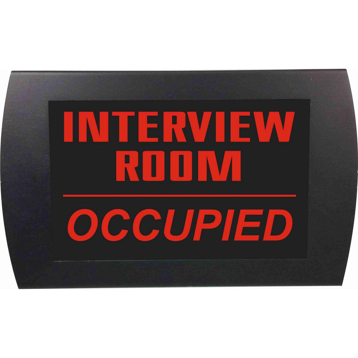 American Recorder "INTERVIEW ROOM OCCUPIED" LED Lighted Sign, Red