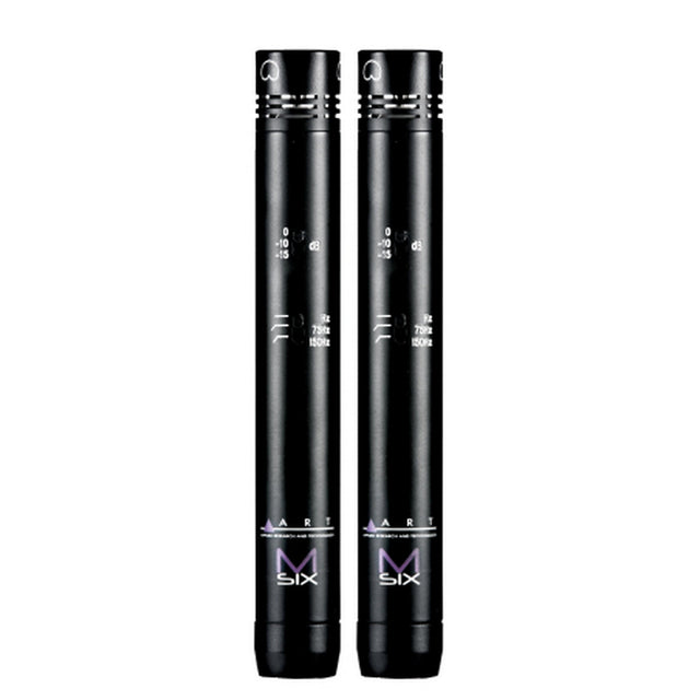 ART M-Six Stereo Matched Pair Small-Diaphragm Cardioid Condenser Microphones