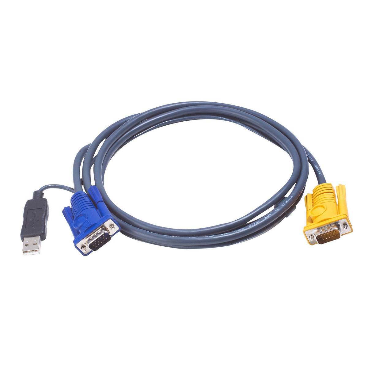 ATEN 2L-5202UP 1.8M USB KVM Cable with 3 in 1 SPHD and built-in PS/2 to USB converter