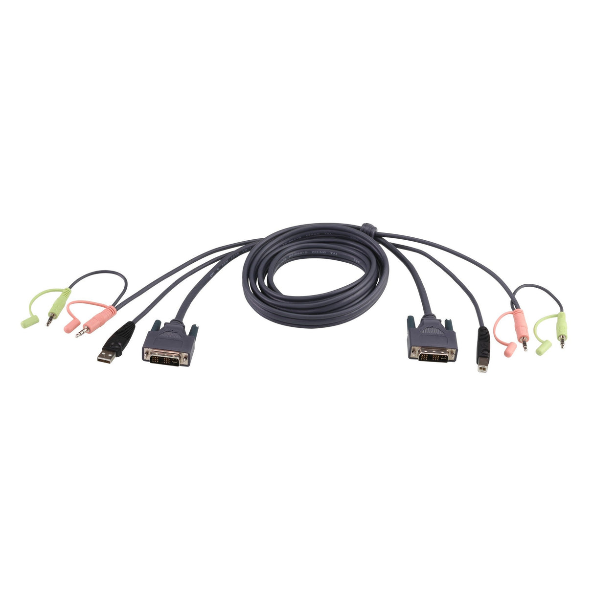 ATEN 2L-7D02U 1.8 Meter USB DVI-D Single Link KVM Cable