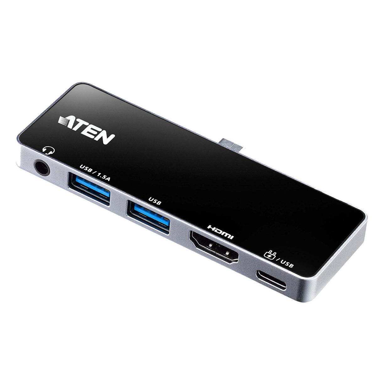 ATEN UH3238 USB-C Travel Dock with Power Pass-Through