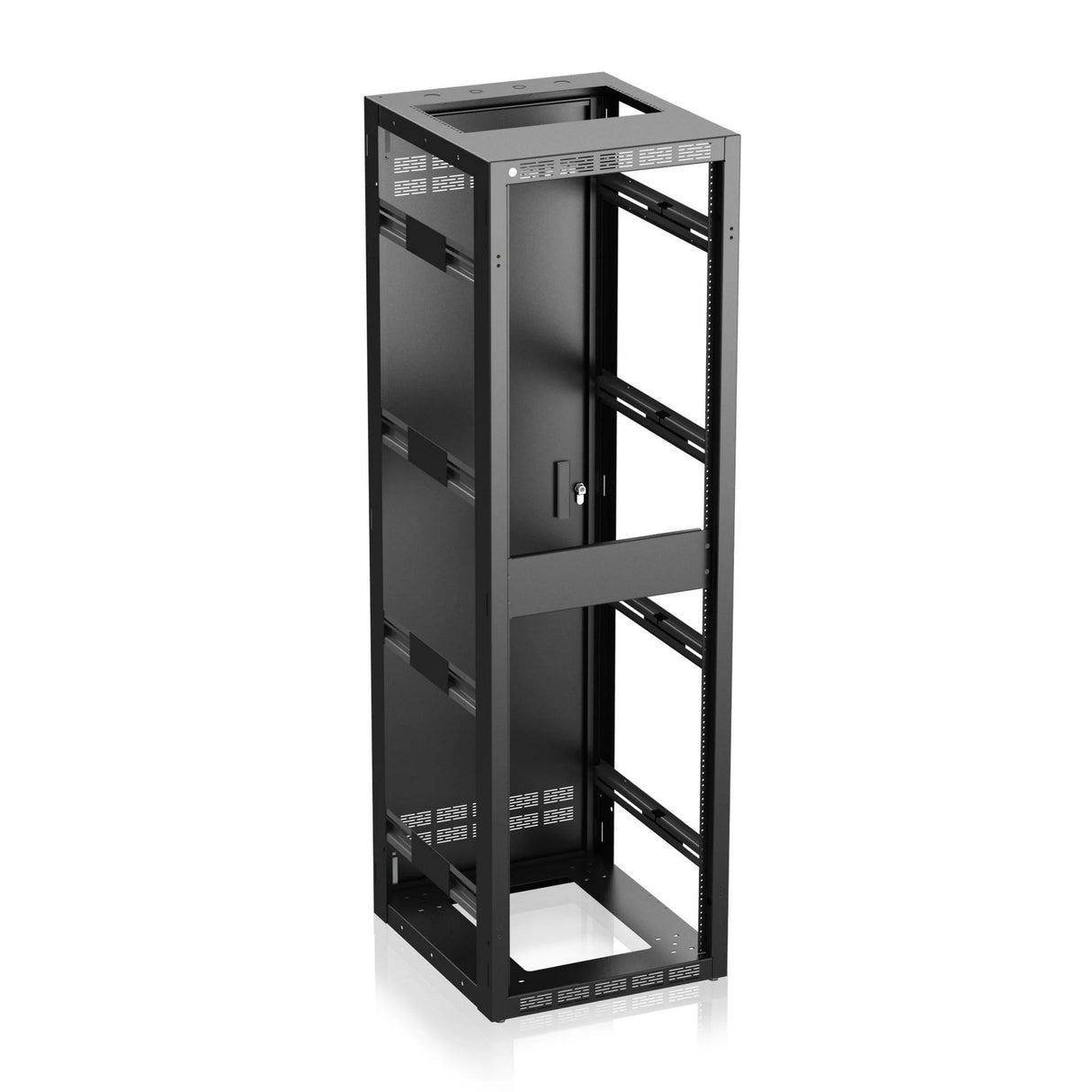AtlasIED 540-25-MPRD Perforated Rear Door Rack Cabinet with 25.5-Inch Usable Depth, 40RU