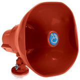 AtlasIED AP-15TUCR Emergency Horn Speaker with 15W 25V/70.7V Transformer and Line Supervision Capability, Red
