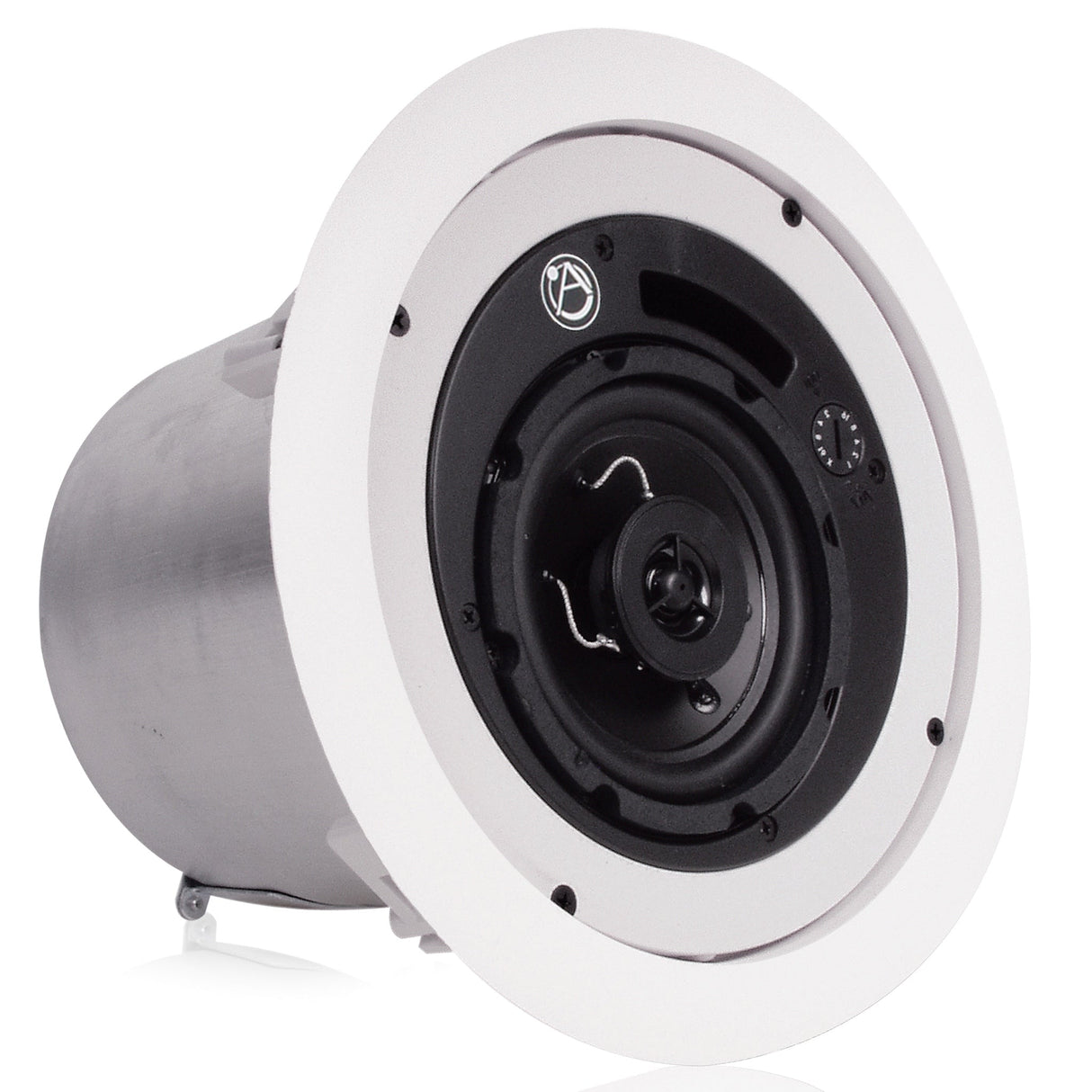 AtlasIED FAP42T Series 4-Inch Coaxial In-Ceiling Speaker with 25W Transformer, Pair