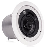 AtlasIED FAP42T Series 4-Inch Coaxial In-Ceiling Speaker with 25W Transformer, Pair