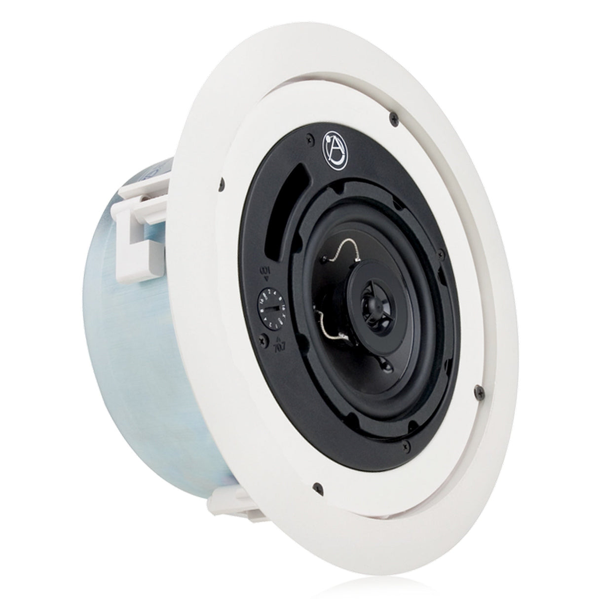 AtlasIED FAP42TC-UL2043 4-Inch Shallow Mount In-Ceiling Speakers, UL2043 Certified, Pair
