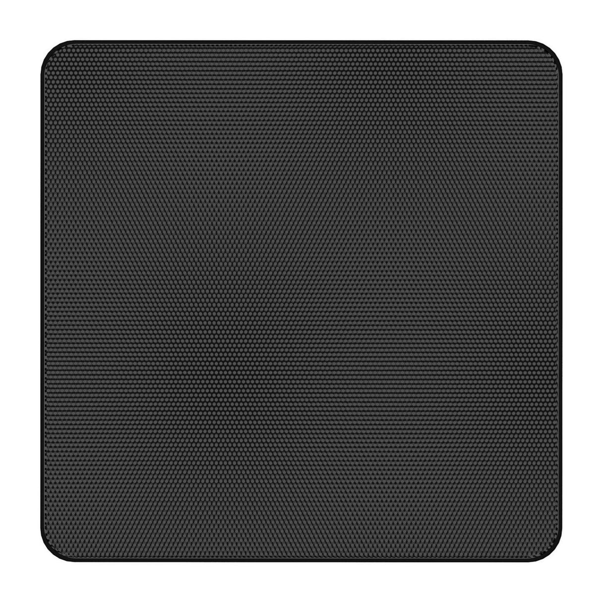 AtlasIED FAP43T-BEGS 4.5-Inch Coaxial In-Ceiling Speaker with 32W 70V/100V Transformer, Ported Enclosure, Safety First Mounting System, and Square Black Edgeless Grille