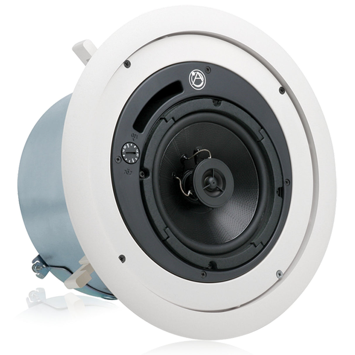 AtlasIED FAP62T-UL2043 6-Inch Coaxial In-Ceiling Speaker with 32-Watt 70/100V Transformer with Ported Enclosure, UL2043 Certified, Pair