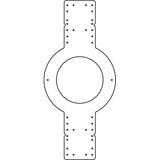 AtlasIED FC‑4MR Mud Ring for 4-Inch Ceiling Speakers