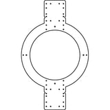 AtlasIED FC‑8MR Construction Mud Ring for 8-Inch Ceiling Speakers, 6-Pack