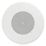 AtlasIED HD72W Series 8-Inch In-Ceiling Speaker with 25V/70V Transformer, Buy America Compliant Option Available