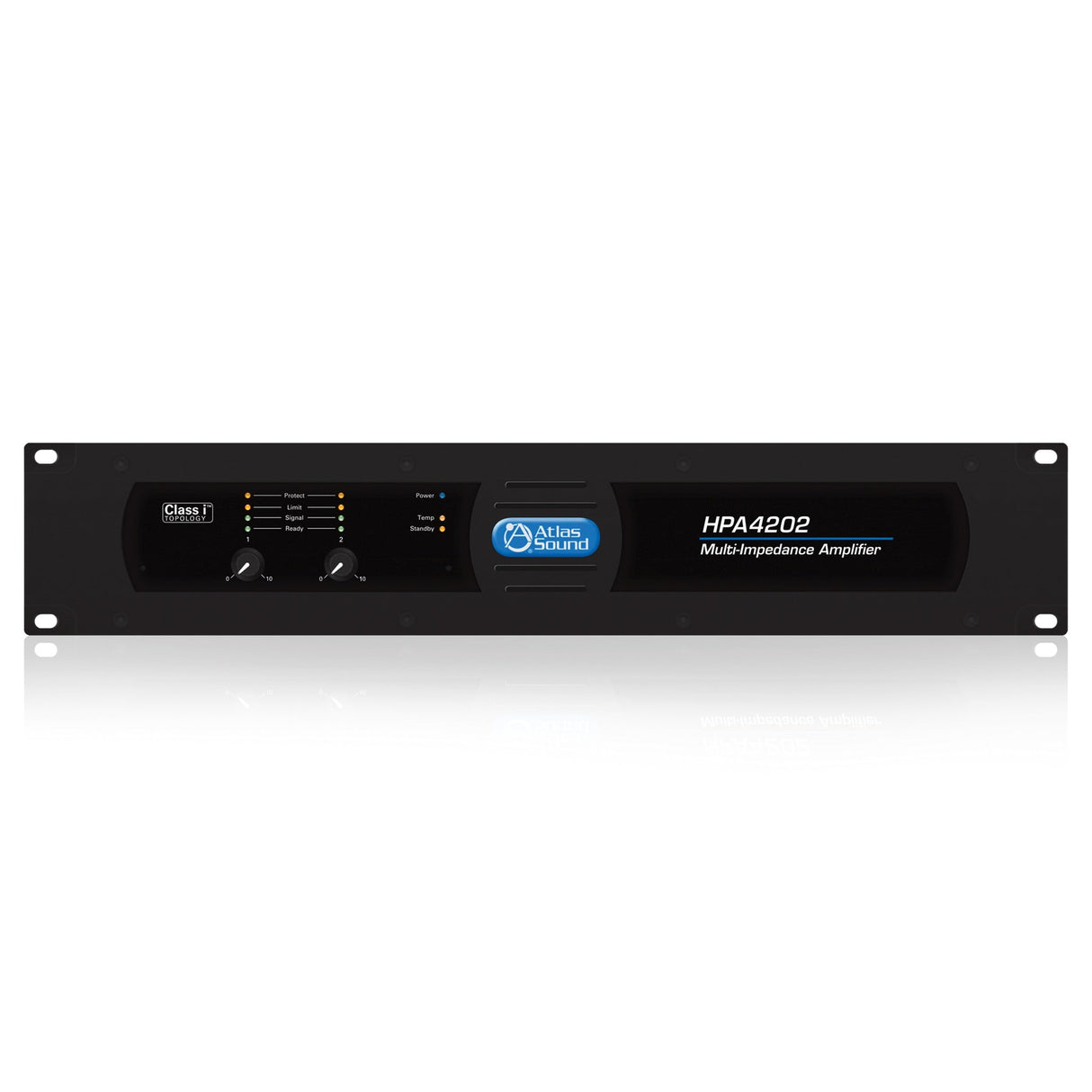 AtlasIED HPA4202 2-Channel x 2400W Commercial Multi-Impedance Power Amplifier