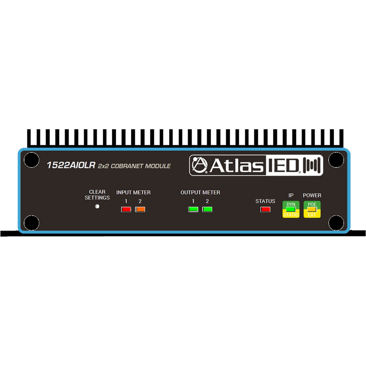 AtlasIED 1522AIOLR 2x2 CobraNet Audio I/O Module with Logic and Relays
