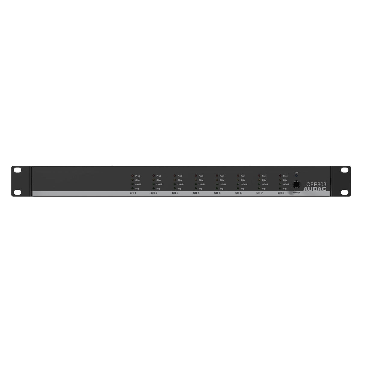 Audac CEP803 8 x 30W Octo-Channel 4 Ohm Energy-Efficient Amplifier, 70/100V