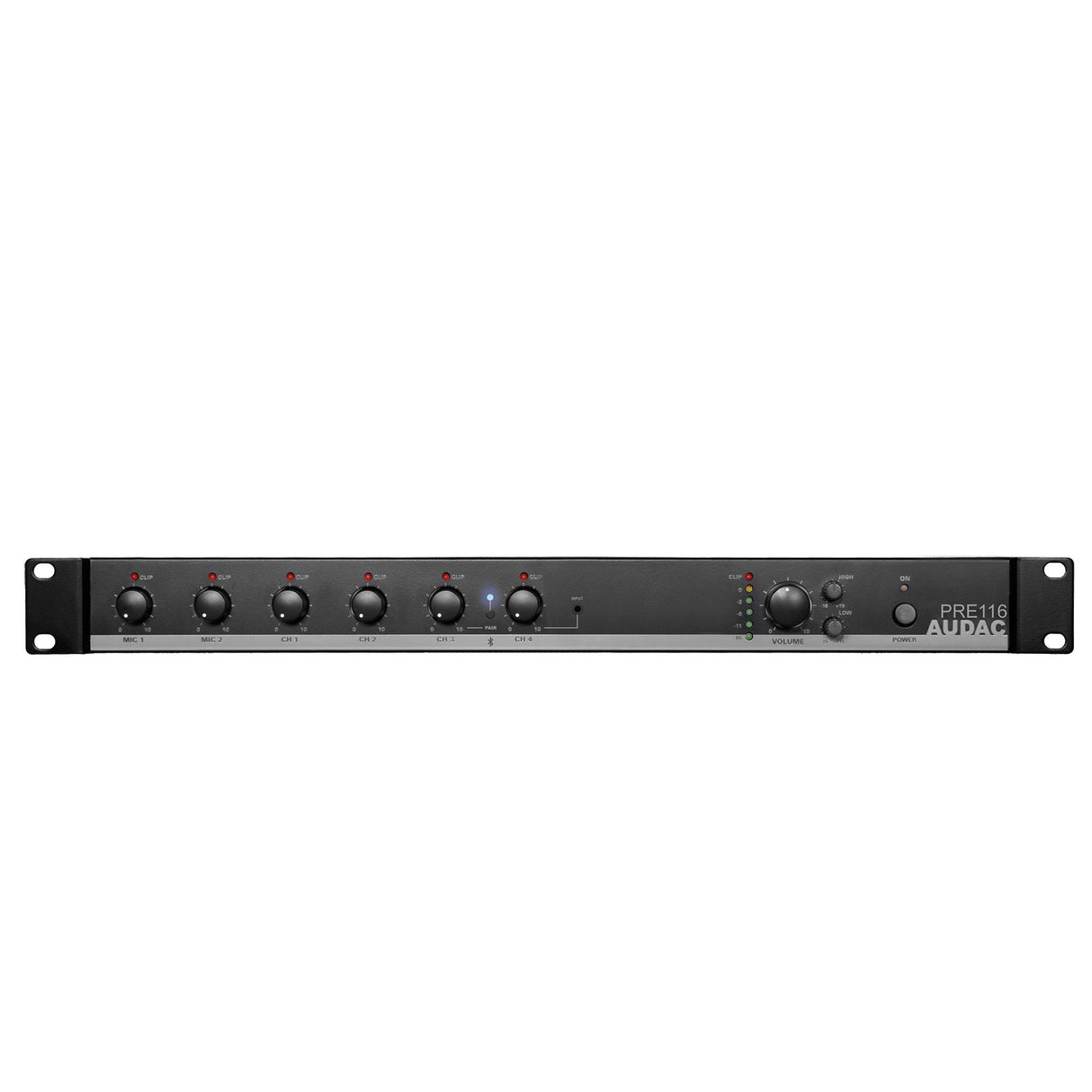 Audac PRE116 6-Channel Stereo Preamplifier