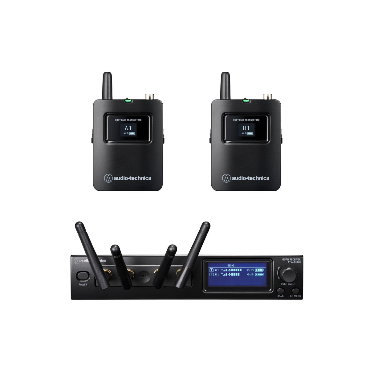 Audio-Technica ATW-1421 2.4 GHz System 20 PRO Dual Body-Pack System