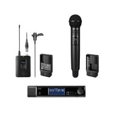 Audio-Technica ATW-D50-DRX-BLH 2-Person Wireless Cardioid Handheld/Lavalier Combo System, DF2 470-608 MHz