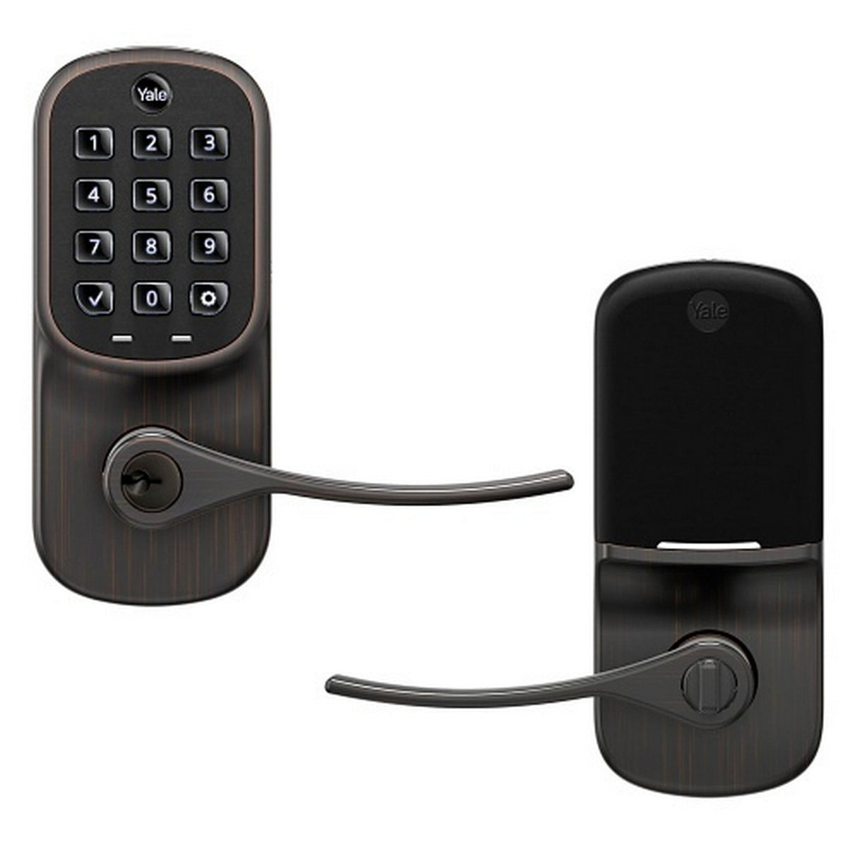 August Yale YRL216-WF1-0BP Assure Lever Smart Lock