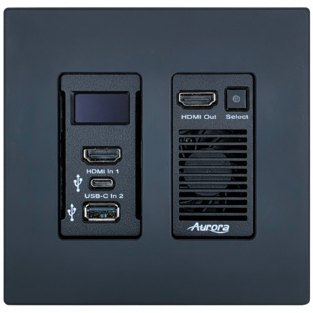 Aurora Multimedia VPX-TC1-WP2-PRO 4K60 AV-over-IP Wall Plate