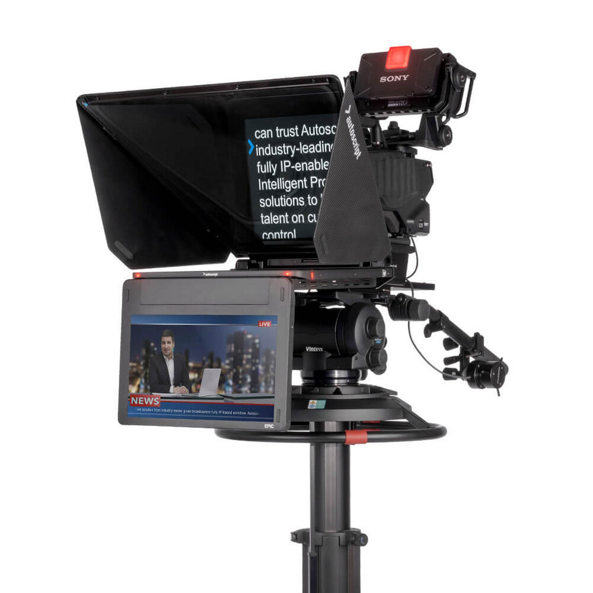 Autoscript EPIC-IP17 On-Camera Package with 17 Inch Prompt Monitor and Talent Monitor