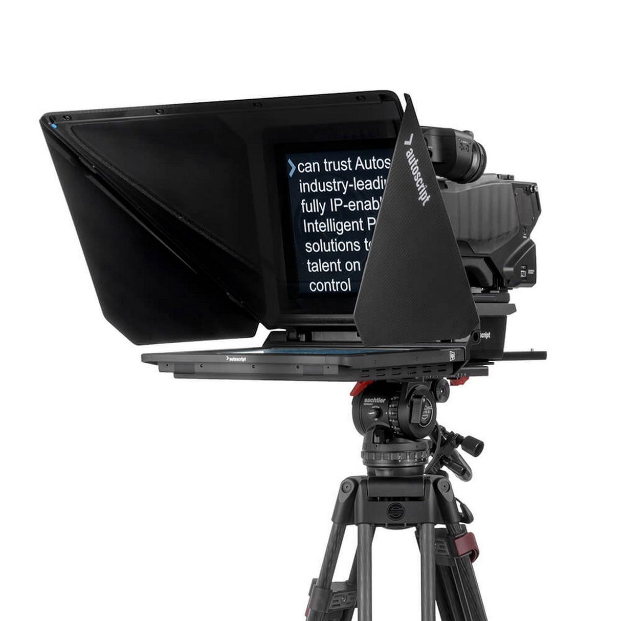 Autoscript EVO-IPS15 On-Camera Package with 15 Inch Prompt Monitor and Carbon Fiber Hood