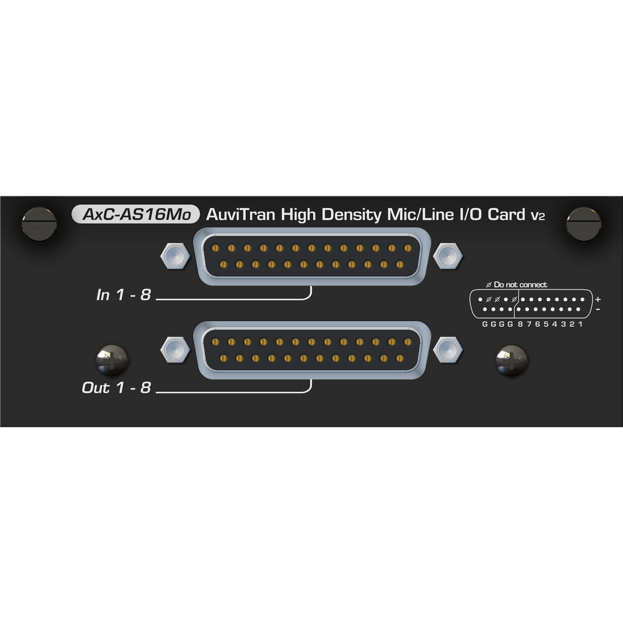 AuviTran AxC-AS16Mo v2 8 I/O High Density Card for Audio ToolBox