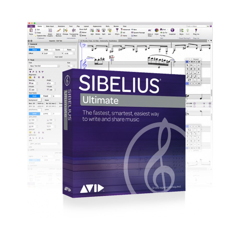 Avid Sibelius Ultimate Notation Music Software, 1-Year Subscription, Download