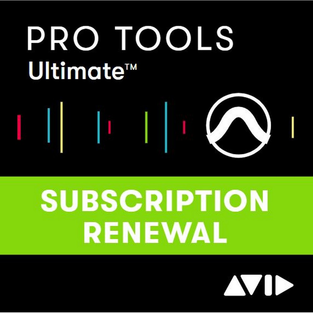 Avid Pro Tools Ultimate Audio Editing Software, 1-Year Renewal Subscription, Download