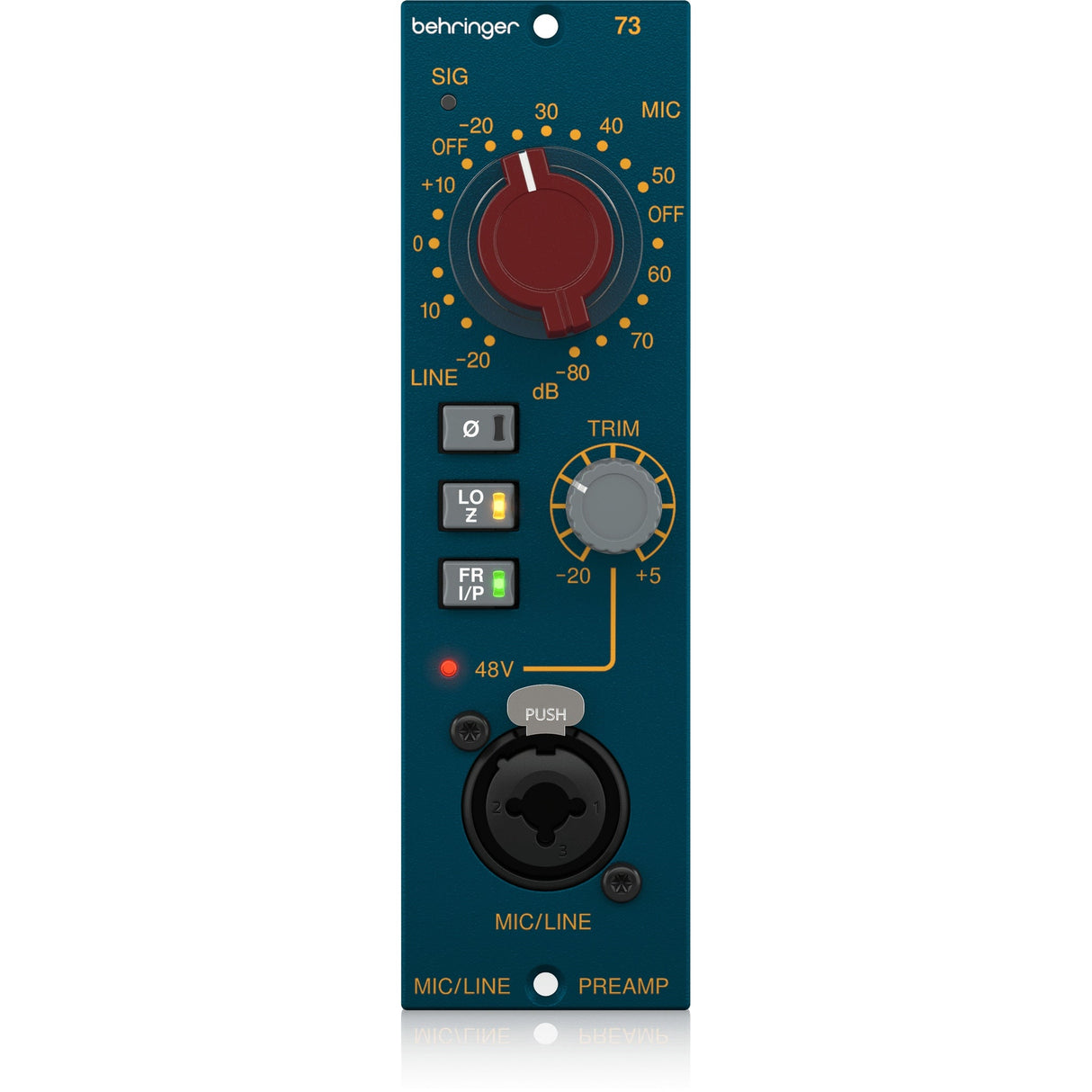 Behringer 73 Microphone Line Preamplifier 500 Series Module