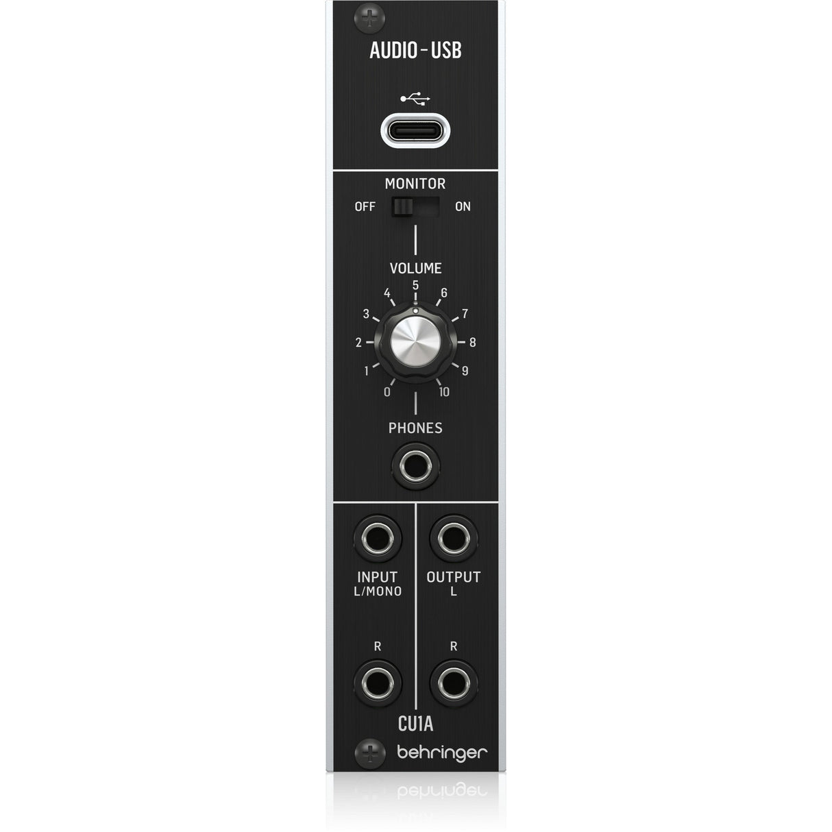 Behringer CU1A Ultra-Low Latency 2-In/2-Out USB Audio Interface for Eurorack