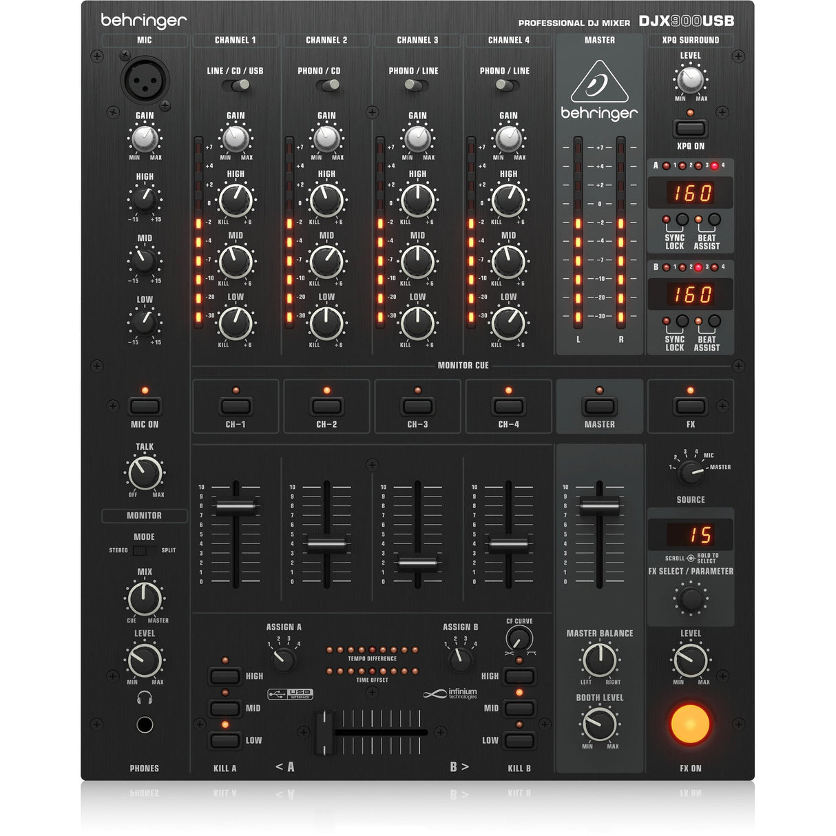 Behringer DJX900USB 5-Channel DJ Mixer with USB Interface