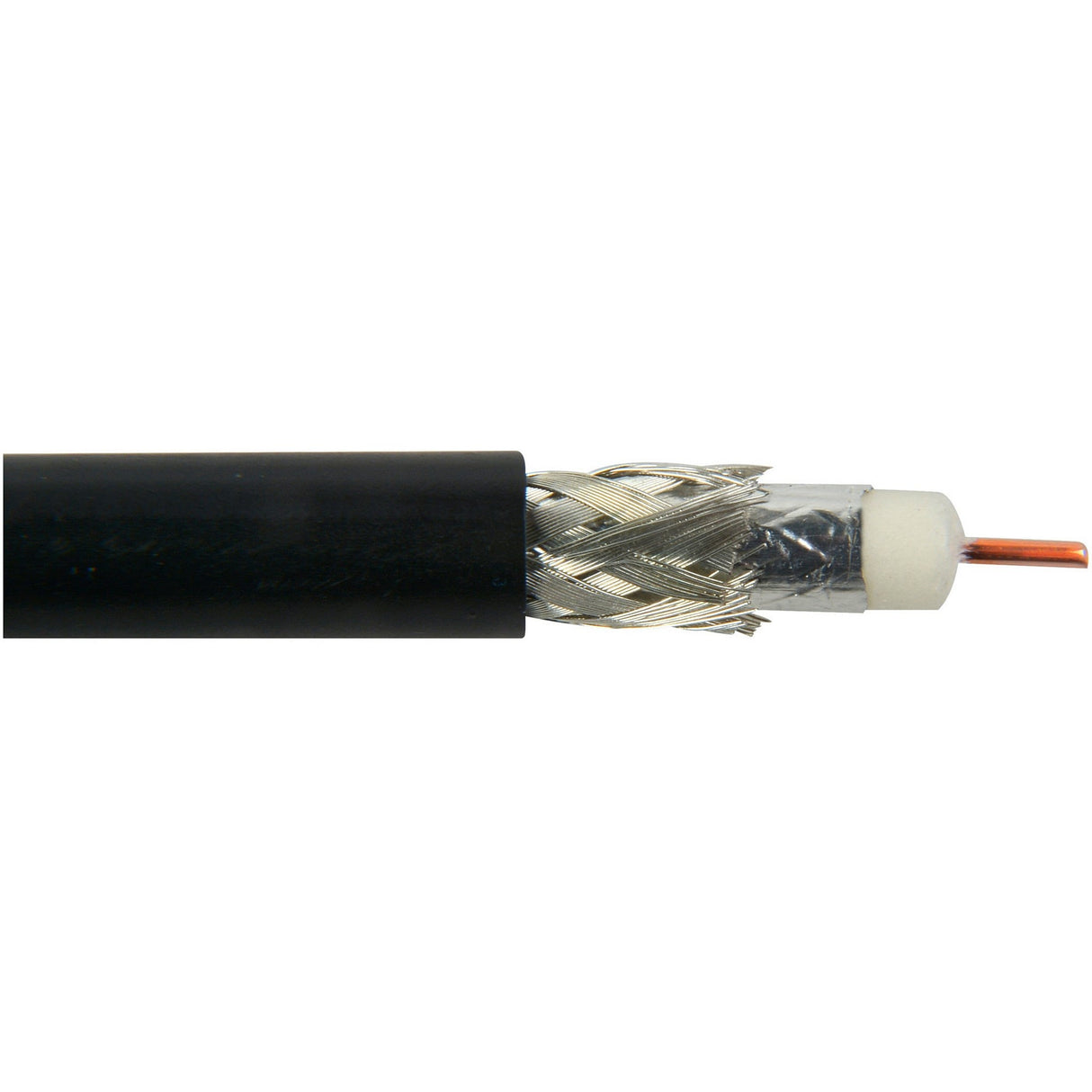 Belden 1694A 0101000 6G-SDI RG6 Digital Coaxial Video Cable 18AWG, Black, 1000-Feet