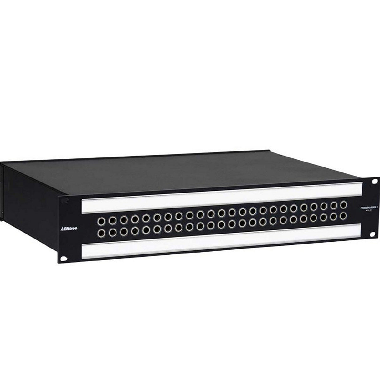 Bittree B48DC-NNPIT/E3 M2OU12L 2 RU Black 2 x 24 Mono Spaced Patch Panel