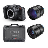 Blackmagic Design Pocket 6K Digital Film Camera with Pro EF Mount and IRIX 21mm 45mm Nanuk Case Kit