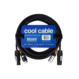 Blizzard Lighting DMX5PCT 5-Pin IP-Rated Male to Female DMX/PowerCON Cable - 15’