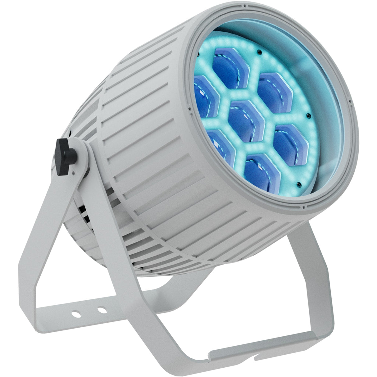 Blizzard Lighting Motif Settelenti RGBA 7x 40W 4-In-1 RGBA IP65 LED Wash Fixture with Zoom, White