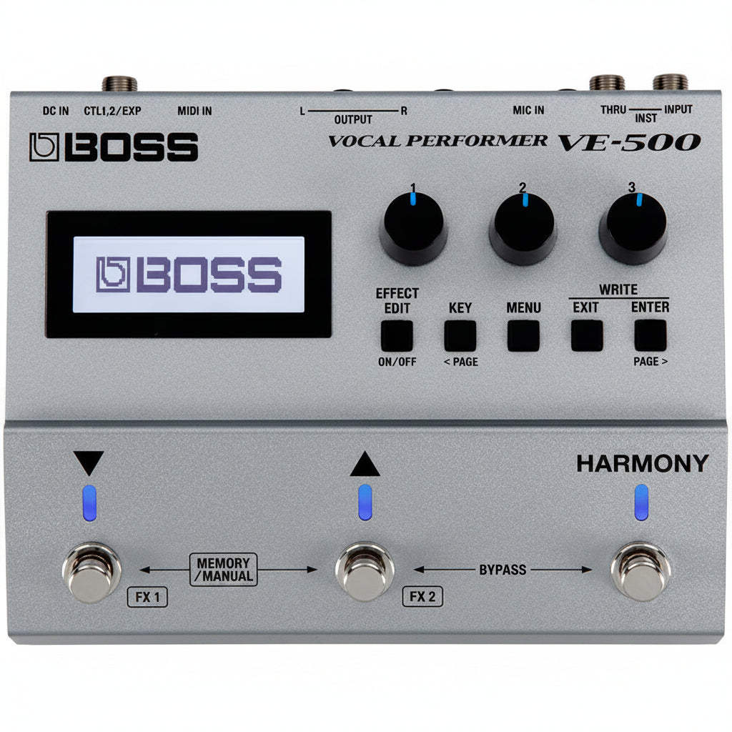 BOSS VE-500 Vocal Performer Harmony and Vocal Effects Processor