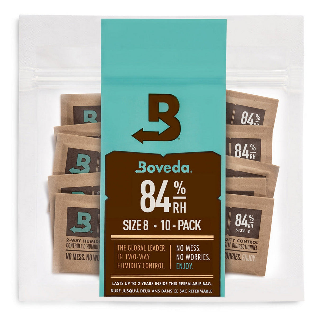 Boveda 84% RH 10-Pack Size 8g Premium 2-Way Humidity Control for Reeds