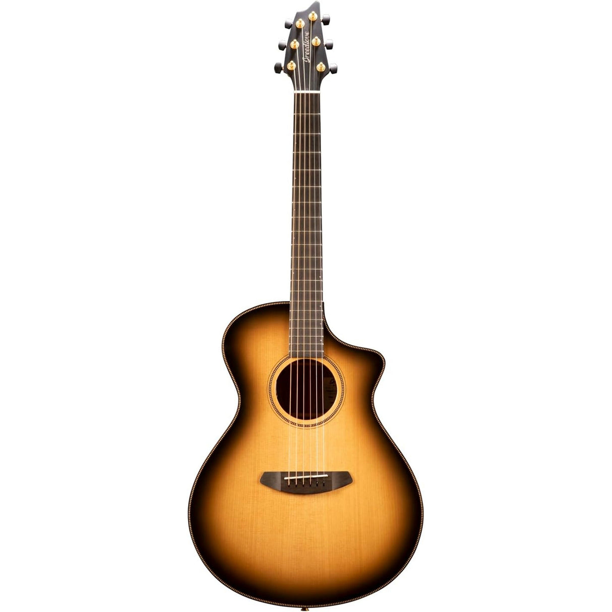 Breedlove Oregon Concert CE Acoustic Electric Guitar, Saddleback Burst Gloss Finish
