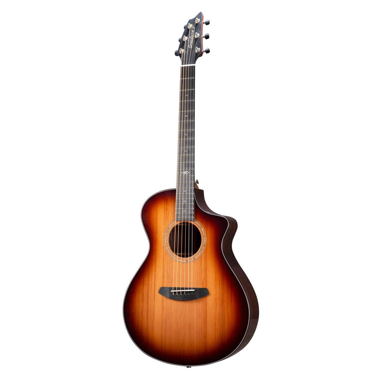 Breedlove Premier Concert Burnt Amber CE Adirondack Rosewood, Edgeburst Gloss Finish