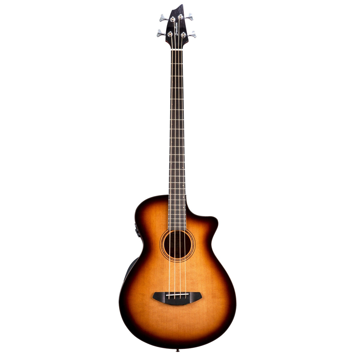 Breedlove Solo Pro Dreadnought Concerto Edgeburst Bass CE, Red Cedar-African Mahogany Finish