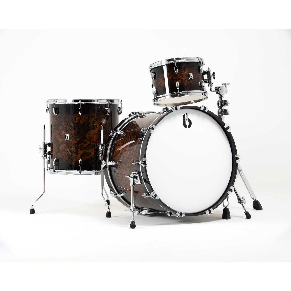 British Drum Co LEG-20-FS-WDG Legend Series Fusion 20 Kit, Windsor Dark Ultra Finish