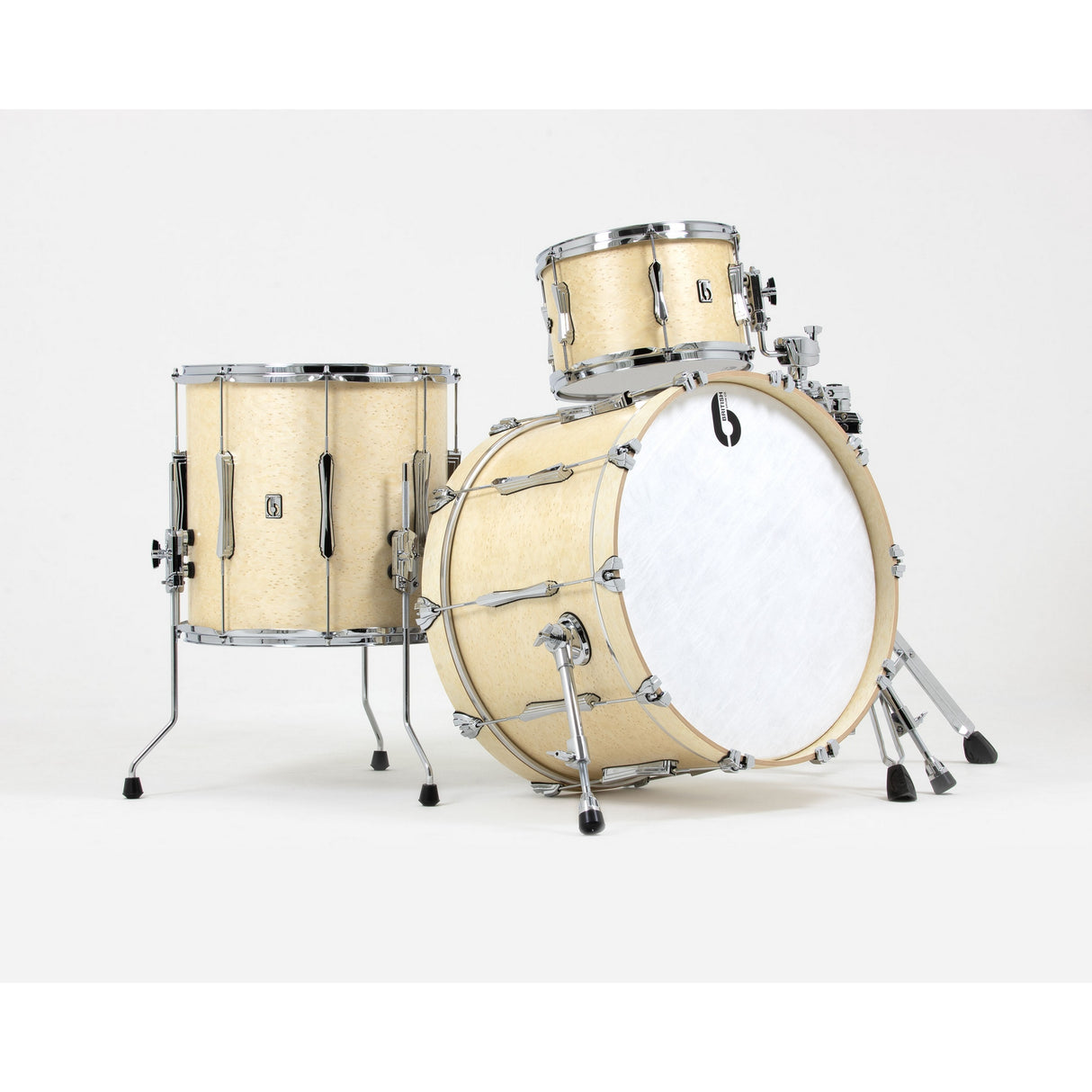 British Drum Co LON-22-CBUS-WW Lounge Series US Club 22 Kit, Wiltshire White Finish
