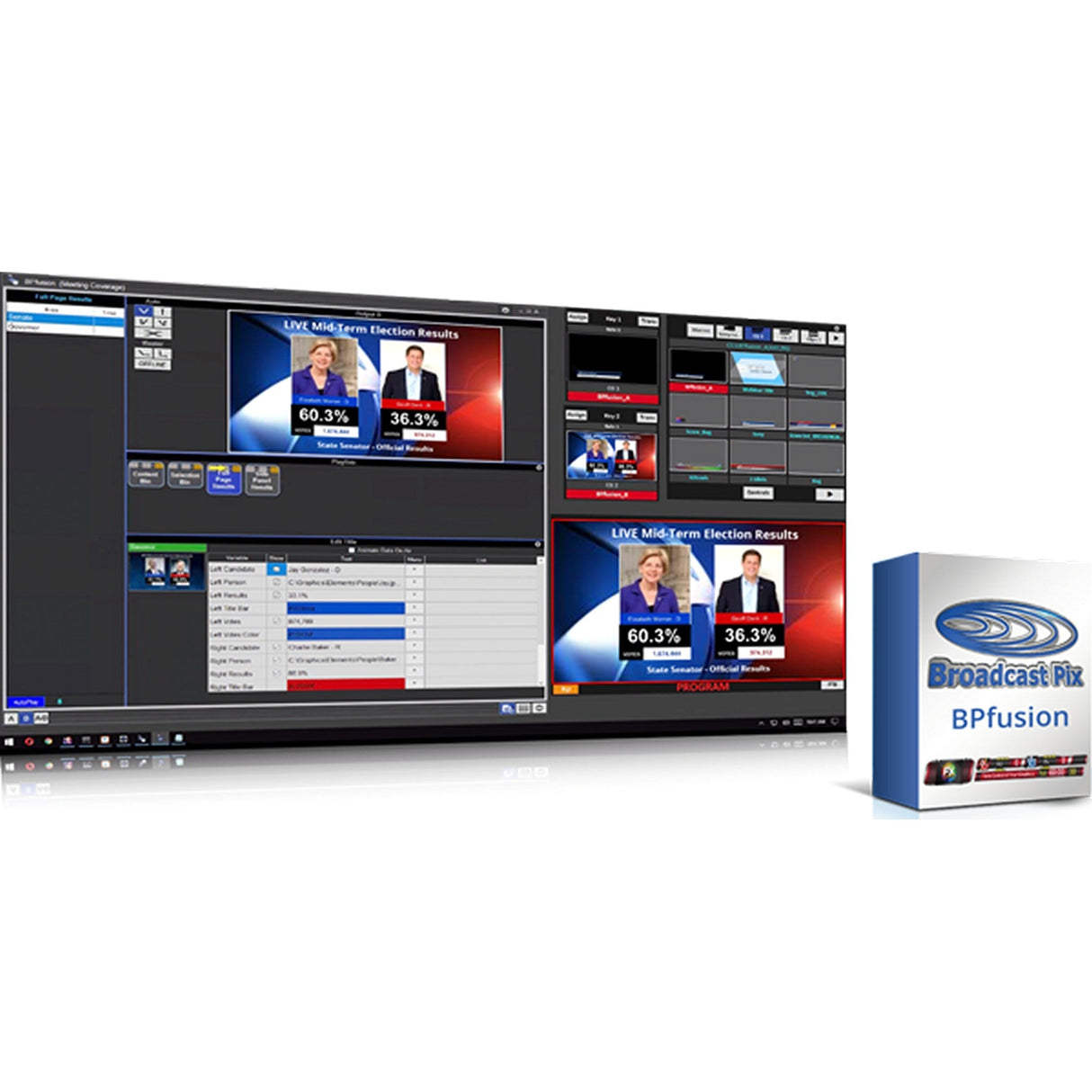 Broadcast Pix Bpfusion Connects up to 12 Graphics to Databases