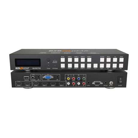 BZBGEAR BG-PSC7X2 7x2 4K Presentation Switcher Scaler