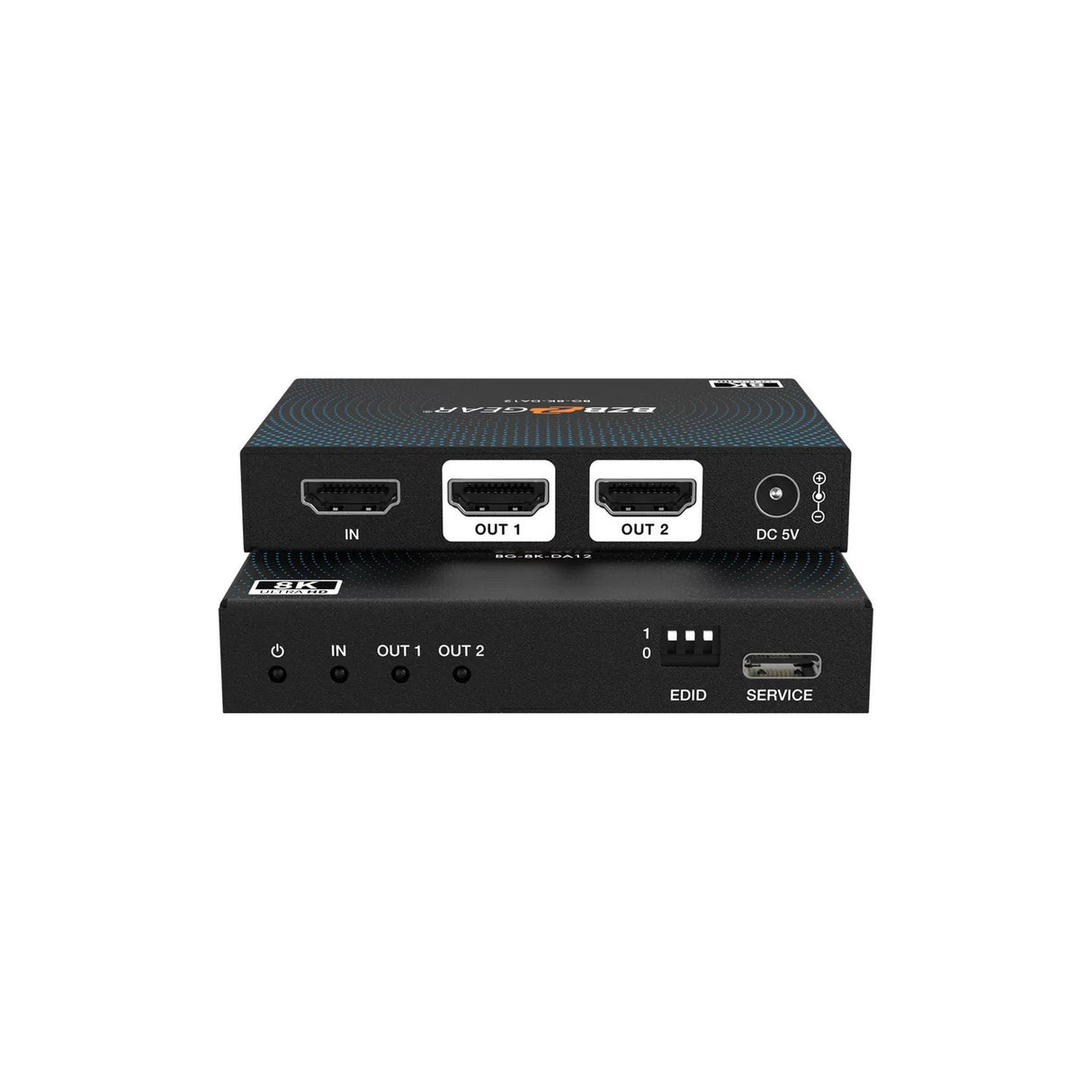 BZBGEAR 1x2 8K UHD HDMI 2.1 Splitter